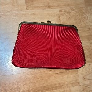 Red Convertible Crossbody Clutch
